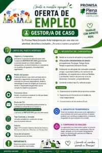 OFERTA DE EMPLEO PARA GESTOR/A DE CASO EN LA PROVINCIA DE ÁVILA